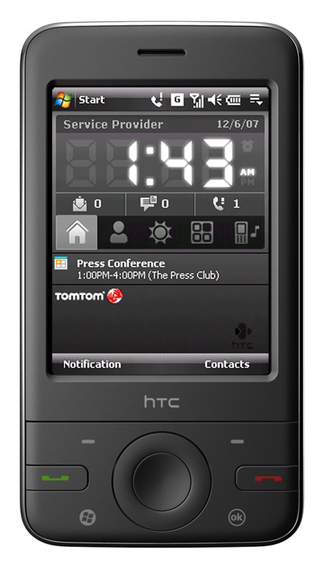 Illustration for article titled HTC P3470 Smartphone with GPS, Edge, Launches in Europe at WMC 2008